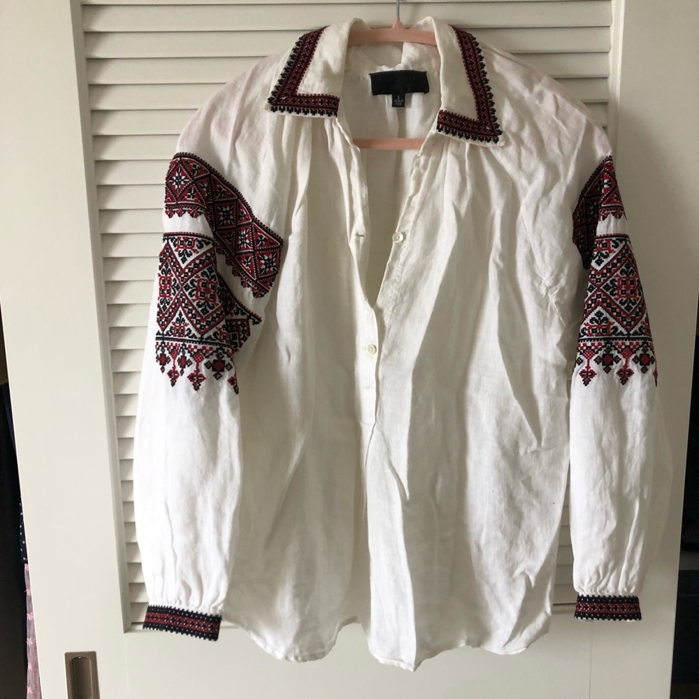 Nili Lotan linen top. Size small. No flaws